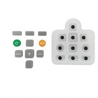 Claviers en caoutchouc silicone personnalisés, structure P+R, conducteurs, haute durabilité, certifiés RoHS pour l'électronique grand public