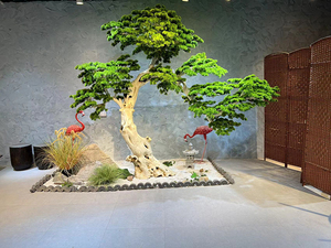 Ramas de Pino Artificiales de Plástico, Planta Grande en Maceta, Bonsái Grande para Decoración del Hogar y Bodas - Product Image 3