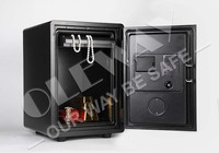 Coffre-fort numérique ignifuge de fabrication industrielle avec écran LCD et mot de passe électronique, clé d'urgence, pour la sécurité à domicile et au bureau