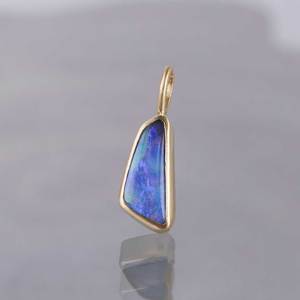925S Sterling Silver Jewel Đen Opal Mô hình màu đen Opal tham gia Vòng cổ vàng 18k trang sức đá quý nhà máy - Product Image 6