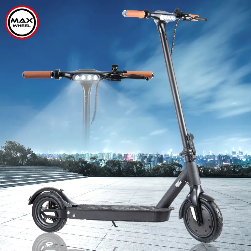 Maxwheel leggero pieghevole portatile 350w 36v 7.5ah batteria al litio scooter in lega di alluminio E9T mobilità per adulti scooter