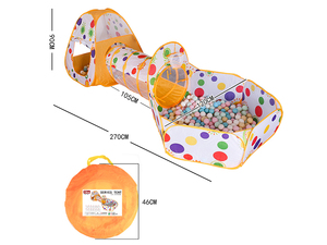 Chenghai Samtoys 3 en 1 enfants toile aire de jeux Tunnel tente océan piscine à balles bébé Camping en plein air jeu jouet Pop UP tente <span class=keywords><strong>maison</strong></span> - Product Image 6