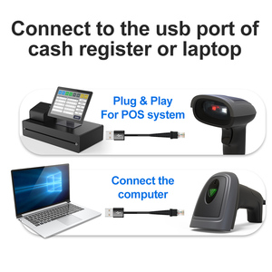 Gtcodestar GT-1900S Usb Qr Streepjescodes Pistool 1d 2d Barcodescanner Voor Supermarkt Handheld Codelezer - Product Image 6