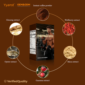 OEM/ODM Café Instantáneo de Maca en Polvo Bajo en Calorías, 10 Calorías por Porción, Suplemento Dietético para Adultos, Bebida Energética para el Bienestar Diario - Product Image 3
