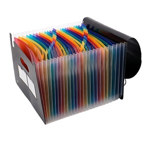 แฟ้มเอกสารแบบพับได้ขนาด A4 ความจุเยอะ 13 ช่อง พร้อมป้ายสี สำหรับใช้ในบ้าน สำนักงาน และโรงเรียน - Product Image 1