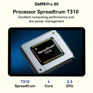 Getmi Pro 80 5MP/13MP กล้อง4G LTE Android14 10 "4GB + 64GB ประสิทธิภาพการเล่นเกม - Product Image 5