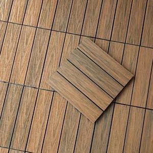 Tablero de <span class=keywords><strong>terraza</strong></span> Patio Jardín Híbrido Enclavamiento WPC Azulejos de suelo de cubierta compuesta al aire libre - Product Image 6