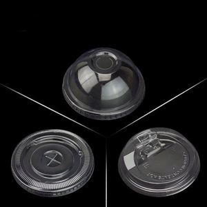 Vente en gros de couvercles de gobelets pour animaux de compagnie en plastique transparent en forme de panda, diamètre 89/92/93/98 mm, design adorable pour les boissons froides, les bouteilles de café - Product Image 4