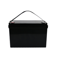 Paquete de Baterías de Litio LiFePO4 de 12.8V 100Ah, Impermeable, con Más de 6000 Ciclos, Portátil, para Yate, Vehículo Todoterreno, Energía Solar