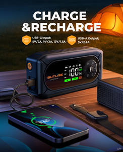 <span class=keywords><strong>BUTURE</strong></span> BC02 5500A Démarreur de voiture Pompe à air 150PSI Batterie externe Démarreur de voiture portable Démarreur de voiture d'urgence - Product Image 5