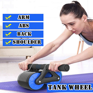 Bellewins Core <strong>Workout</strong> Automatic Rebound Assistance Abdominal Exercise <strong>Abs</strong> Roller Wheel With Knee Pad - Product Image 4