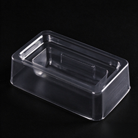 Plateau alvéolé en plastique transparent à 1 compartiment pour flacons de 3 ml et 10 ml, en PET, pour l'emballage de peptides