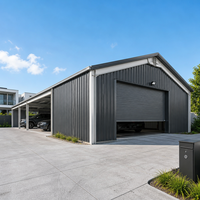 Garage en acier sur mesure pour voiture extérieure, abri préfabriqué en métal, bâtiment métallique haute résistance, abri de rangement durable