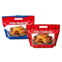 Sac d'emballage en plastique refermable pour poulet rôti, imprimé sur mesure, de différentes tailles, pour micro-ondes, 1kg 2kg, à prix avantageux