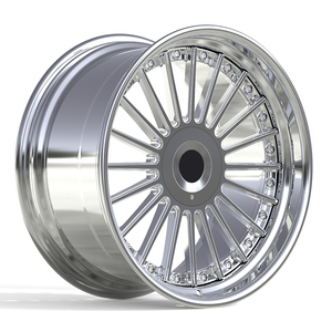 Rines Forjados Mforged 2/3, Acabado Pulido y Cepillado Albina, 112/120 Pulgadas, Aleación de Aluminio T6-6061, Rines Personalizados para E92 E93 M3 M4 G80 - Product Image 1