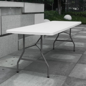 Wholesale Commercial HDPE 6FT Portable White Plastic <strong>Folding</strong> Rectangular <strong>Table</strong> for Outdoor Party Camping Events Rental <strong>Catering</strong> - Product Image 6