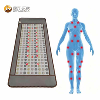 Jiwan Lejia Vente en gros de matelas chauffants personnalisés en pierre de jade verte naturelle, tapis de massage thermique pour centre de santé