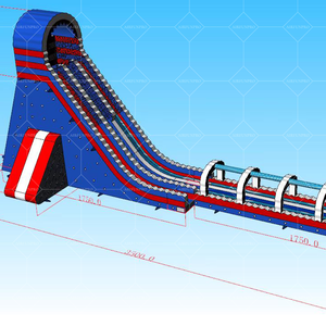 Château gonflable de glissière sèche de PVC pour des enfants pour des jeux de saut d'intérieur et extérieurs de toboggan et de videur - Product Image 1