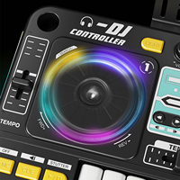 Nouveau jouet de mixage DJ Instruments de musique jouets ensemble de jouets DJ pour enfants avec 12 pistes et 3 styles de musique