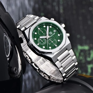 Benyar 5216 Multifunctional Men's Quartz <b>Watch</b> Stainless Steel Strap Alloy Case Chronometer 30M Waterproof Luminous Wristwatch - Product Image 2