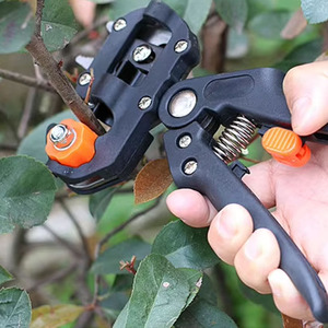 Forbici Multifunzione 2-in-1 per Innesto e Potatura, Lame in Acciaio al Carbonio, Impugnatura in Gomma, Set <span class=keywords><strong>di</strong></span> Utensili Fai-da-Te per Alberi da Frutto e Piantine - Product Image 5