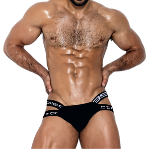 Ropa Interior Masculina Sexy de Punto Ultra-Corto, de Seda/Algodón, con Diseño Convexo y Doble Acolchado, Transpirable y de Secado Rápido - Product Image 1