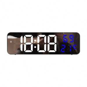 Nouvelle Horloge de Table Numérique LED Créative Grande Taille avec Affichage de la Date, Horloge de Bureau Simple à Quartz, Peut Être Accrochée, Électronique - Product Image 2