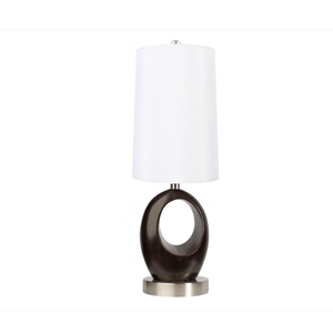 <b>Black</b> and White Color Ceramic <b>Table</b> Lamp with On\off Switch on Base for Hotel <b>Bedside</b> Reading Lamp - Product Image 4