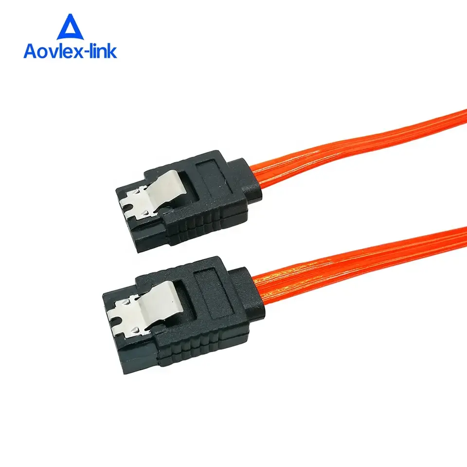 SATA cable Serial ATA cable Red translucent cable jacket flexible 40cm length