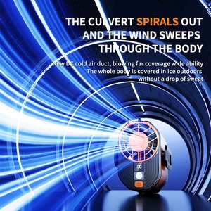 Ventilador de Cintura de Alta Velocidad, Portátil, con Clip para Cintura, para Obras de Construcción al Aire Libre, Mini Ventilador USB para Colgar del Cuello - Product Image 4