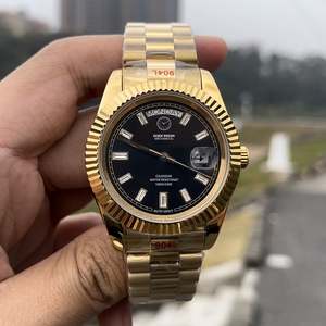 Montre-bracelet mécanique automatique étanche en acier inoxydable plaqué or de haute qualité 40 mm 3255 Montres pour hommes - Product Image 4