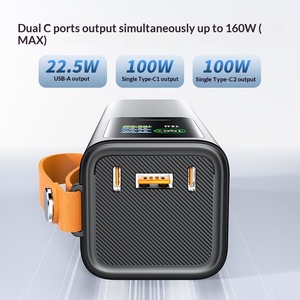 แบตเตอรี่สำรองสำหรับแล็ปท็อปแบบพกพา ความจุสูง 100W ชาร์จเร็วพิเศษ พร้อมจอแสดงผล TFT สีสันสดใส วัสดุโลหะผสมคุณภาพสูง ข้ามพรมแดน ใช้แบตเตอรี่ลิเธียมไอออน พร้อมไฟ LED - Product Image 3