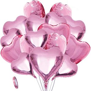 Ballon en aluminium en forme de cœur <span class=keywords><strong>vide</strong></span> flottant à l'hélium de 18 pouces, décoration de fête de mariage, proposition de mariage, Saint-Valentin, décoration de la salle de mariage - Product Image 3