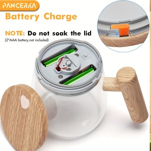 Taza de Café de Vidrio de Borosilicato con Diseño de Madera de Arce, 400 ml, Color Personalizable, Mezcla Automática, Función Frío/Caliente - Product Image 5