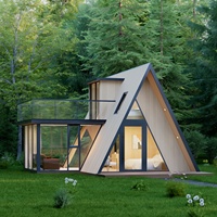 58 ㎡ Triangle Maison Minuscule Loft Maison Conteneur Ready Made 2 Bedroom Maison Préfabriquée Maisons Modulaires Préfabriquées Bâtiment En Bois