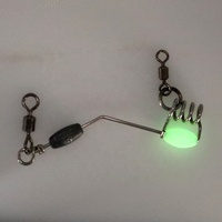 Heavy Duty En Acier Inoxydable Glow Beads Power Cast Non Retour Glissière Appât Rig Hawaiian Slide Rig Avec Pivotant Live Bait Slider