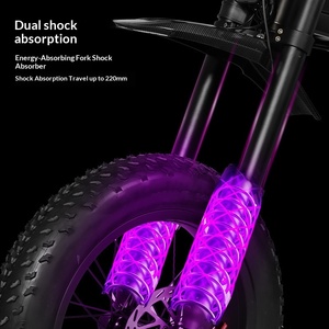 Motocicleta Todoterreno 2026, 60V 3000W, Alta Velocidad, 150km de Autonomía, Neumáticos Anchos, Bicicleta Eléctrica de Montaña para Adultos - Product Image 4
