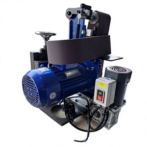 เครื่องขัดสายพานโลหะอุตสาหกรรมแบบแบน 380V เครื่องขัดไฟฟ้าสำหรับชิ้นส่วนฮาร์ดแวร์ - Product Image 4