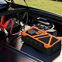 Batterie externe de démarrage d'urgence 10000mAh 1000A pour voiture, camion, moto, avec compresseur d'air, double fonction, grande capacité, LED