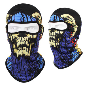 Masque de Protection faciale complète, dispositif de Ski tactique, <span class=keywords><strong>cagoule</strong></span> pour hommes et femmes, avec Protection contre les UV, crâne, Halloween Cosplay, ghost crâne,, UPF50 + - Product Image 4