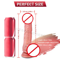 Fernbedienbarer Realistischer Flüssigsilikon-Dildo mit 10 Vibrationsmodi, Heizfunktion, Weich, Umweltfreundlich, Wasserdicht, Penis-Massagegerät im Großhandel