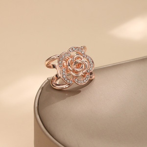 Nouveau petit fermoir écharpe fleur Rose petite écharpe carrée pour fixer le foulard, nouer le noeud, fermoir <span class=keywords><strong>ruban</strong></span> polyvalent Mini vêtements - Product Image 3