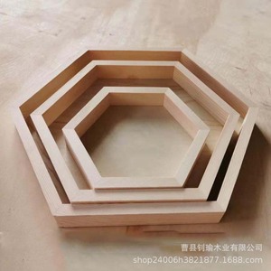 Personalizzato semplice geometrico Pino esagonale vassoio in <span class=keywords><strong>legno</strong></span> intagliato a mano incisione per la cottura fotografia oggetti di scena di stoccaggio materiale di <span class=keywords><strong>legno</strong></span> - Product Image 3