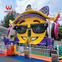 Équipement de divertissement familial, manège Big Eye Swing à 24 places avec lumières LED pour fête foraine