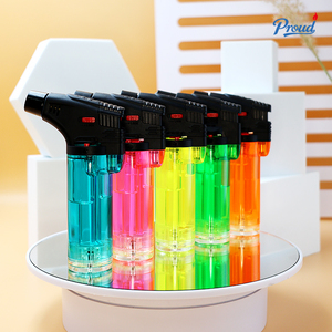 Briquet torche à <span class=keywords><strong>gaz</strong></span> butane haute pression Proud K200 rechargeable, coupe-vent, <span class=keywords><strong>pour</strong></span> soudure et cuisine - Product Image 3