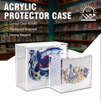 Boîte de protection en acrylique transparente pour cartes TCG, protection UV, boîte de protection en acrylique pour Elite Trainer Box avec couvercle magnétique robuste, vente en gros