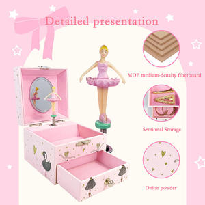 Jewelry Storage <strong>Box</strong> Organizer <strong>Earrings</strong> Jewelry <strong>Box</strong> Anastasia Music <strong>Box</strong> With Necklace for Gifting - Product Image 3