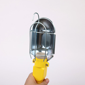 Lampe d'inspection portative jaune de type A avec abat-jour en fil de fer et fil de cuivre pour l'entretien et l'inspection des machines industrielles - Product Image 3
