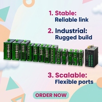 Switch Ethernet GYT de Alto Rendimiento, 1G 8 RJ45, 8 SFP PoE, Administrado, Capacidad de 56 Gbps, Disponible en Stock, Resistencia al Calor de hasta 75°C
