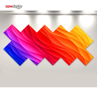 Mur vidéo LED intérieur créatif et attrayant P2.5 avec une luminosité de 1200 cd et une garantie de 5 ans pour les salles d'exposition